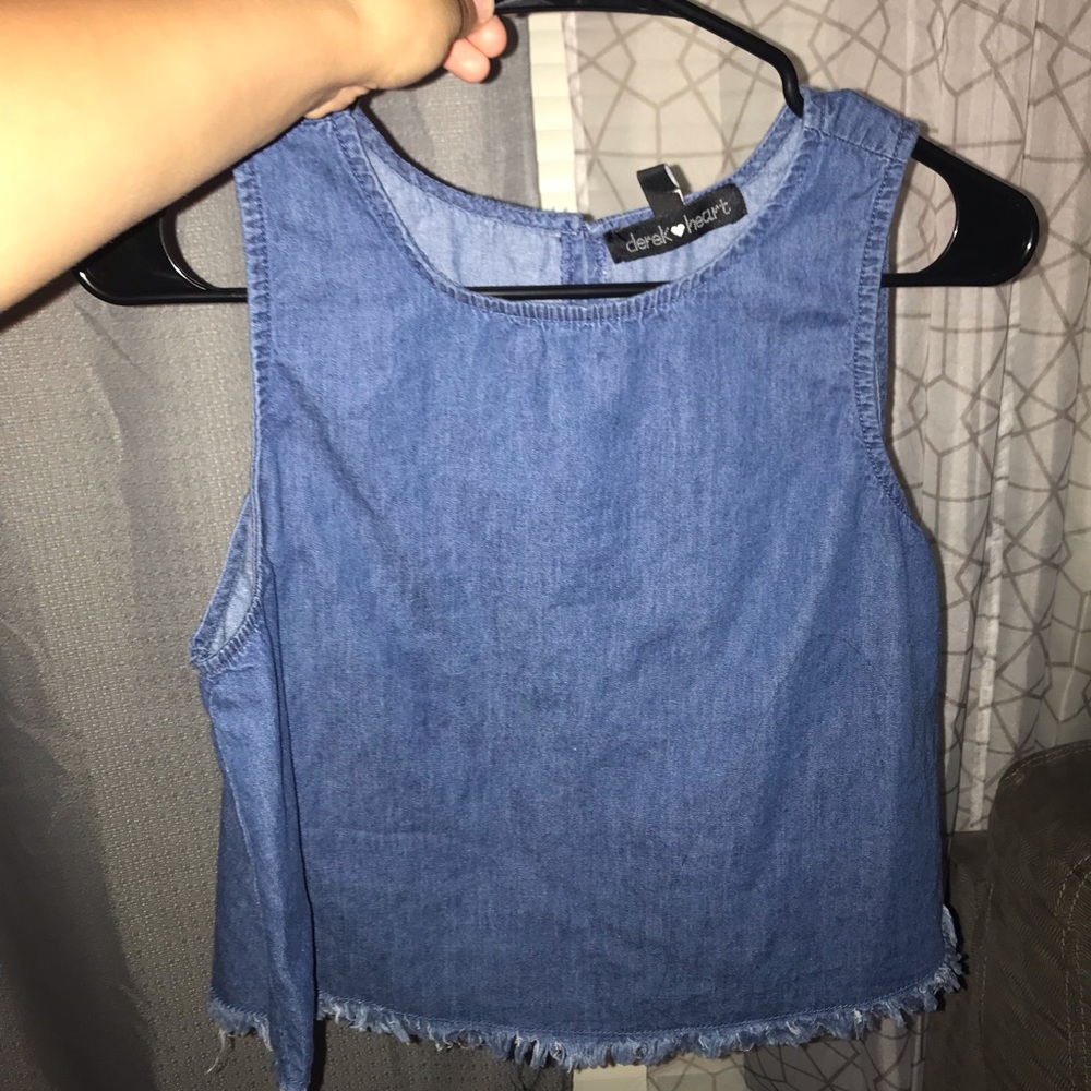 Jean cropped shirt